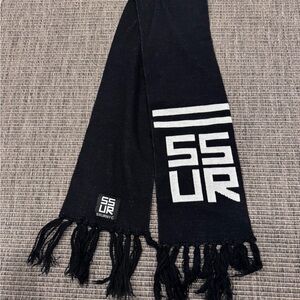 Rare SSUR NYC Black Logo Scarf